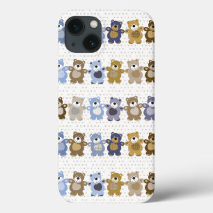 pattern of a toy teddy bear iPhone 13 case