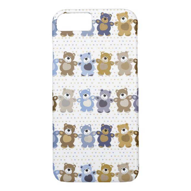 pattern of a toy teddy bear Case-Mate iPhone case (Back)