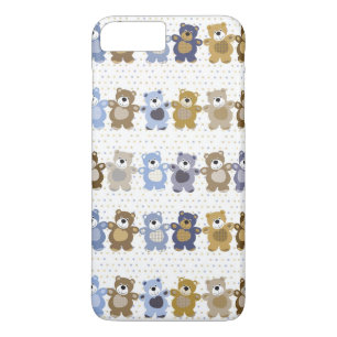 pattern of a toy teddy bear iPhone 8 plus/7 plus case