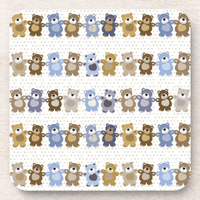 pattern of a toy teddy bear coaster (Front)