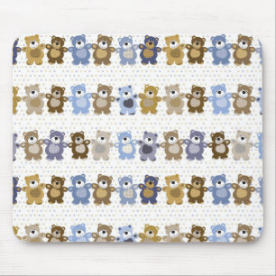 pattern of a toy teddy bear mouse mat
