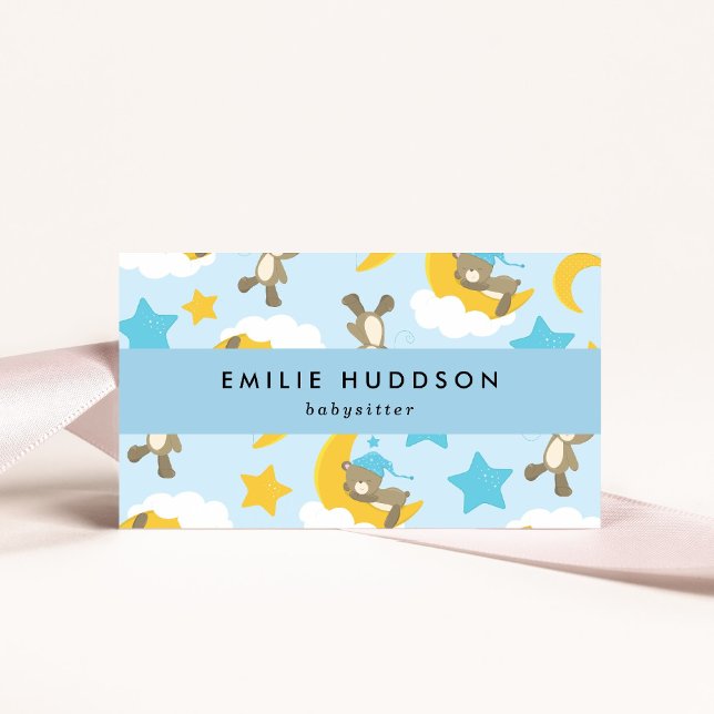 Pattern Of Bears, Babysitter, Day Care, Child Care Business Card (Creator Uploaded)