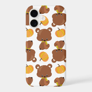 Pattern Of Bears, Cute Bears, Fall, Pumpkins