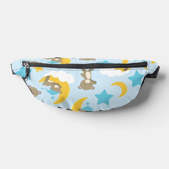 Pattern Of Bears, Cute Bears, Teddy Bears, Stars Bum Bags (Lay Down)