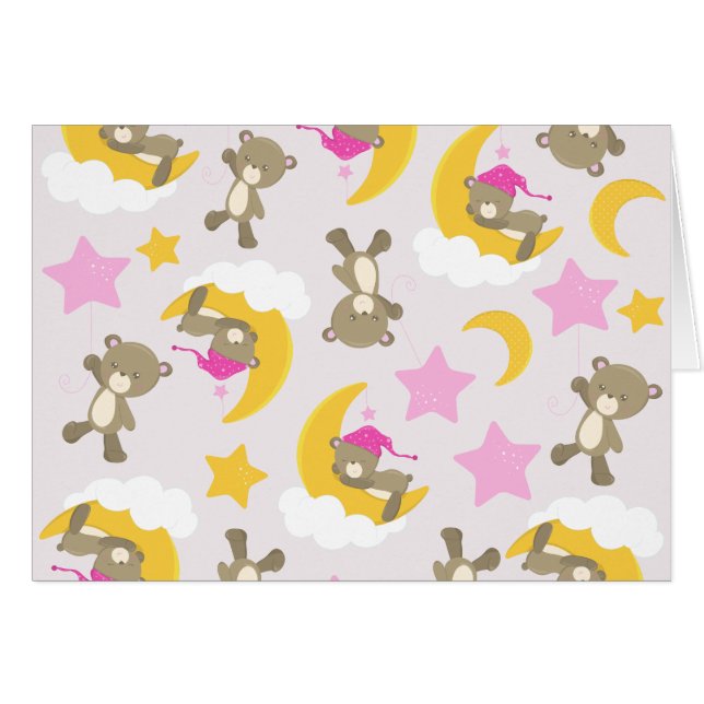 Pattern Of Bears, Teddy Bears, Cute Bears, Stars (Front Horizontal)