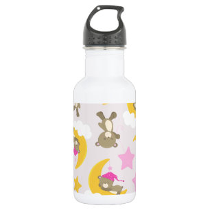 Pattern Of Bears, Teddy Bears, Cute Bears, Stars 532 Ml Water Bottle