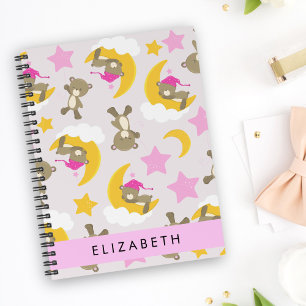 Pattern Of Bears, Teddy Bears, Stars, Your Name Planner