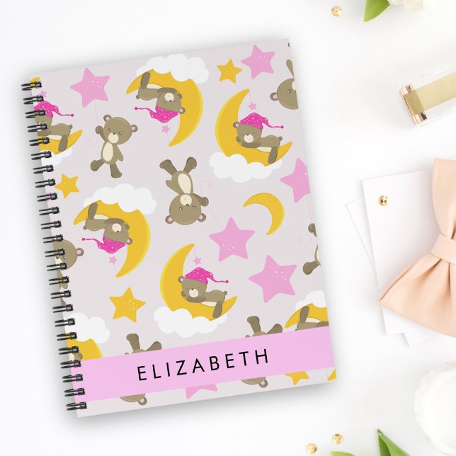 Pattern Of Bears, Teddy Bears, Stars, Your Name Planner (Creator Uploaded)