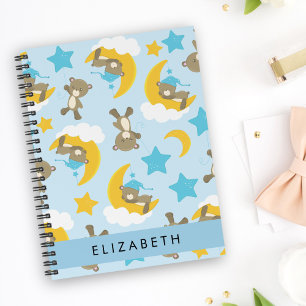 Pattern Of Bears, Teddy Bears, Stars, Your Name Planner