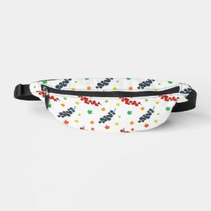 Pattern Of Berries, Redberry, Blueberry, Fruit Bum Bags