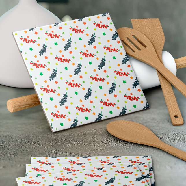 Pattern Of Berries, Redberry, Blueberry, Fruit Tile (Creator Uploaded)