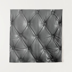 pattern of black genuine leather texture using as tapestry
