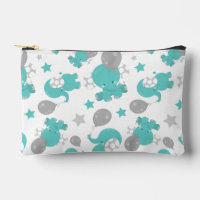 Pattern Of Blue Elephants, Cute Elephants, Stars
