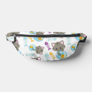 Pattern Of Cats, Cute Cats, Kittens, Fish Bum Bags