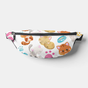 Pattern Of Cats, Cute Cats, Kitty, Kittens, Paws Bum Bags