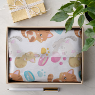 Pattern Of Cats, Cute Cats, Kitty, Kittens, Paws Tissue Paper