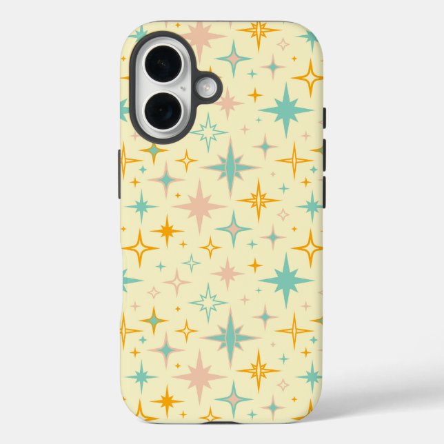 Pattern of colourful retro stars Case-Mate iPhone case (Back)