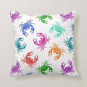 Pattern Of Crabs Cushion