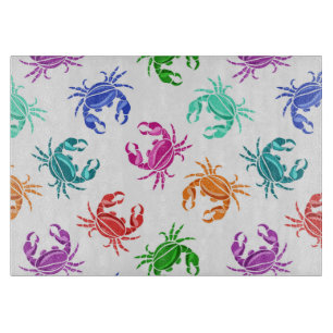 Pattern Of Crabs Cutting Board