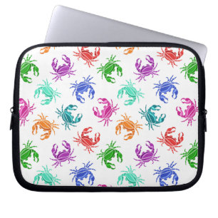 Pattern Of Crabs Laptop Sleeve