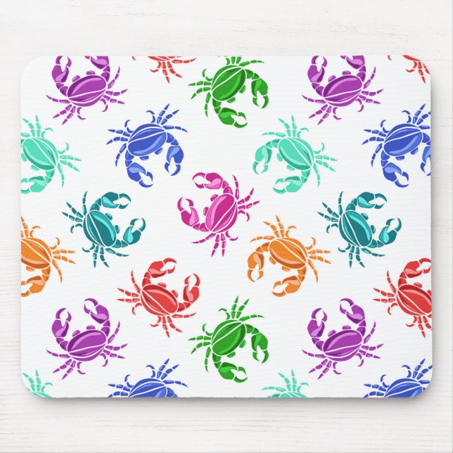 Pattern Of Crabs Mouse Mat (Front)