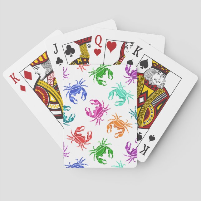 Pattern Of Crabs Playing Cards (Back)