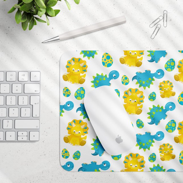 Pattern Of Dinosaurs, Cute Dinosaurs, Baby Dino Mouse Mat (Creator Uploaded)