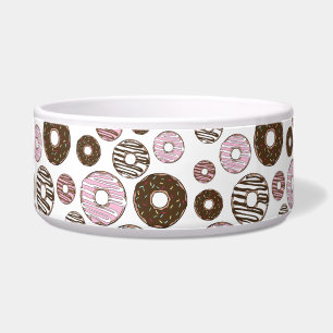 Pattern Of Donuts, Pink Donuts, Brown Donuts