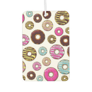 Pattern Of Doughnuts, Colourful Doughnuts, Sprinkl Car Air Freshener