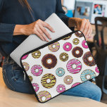 Pattern Of Doughnuts, Colourful Doughnuts, Sprinkl Laptop Sleeve<br><div class="desc">Cute,  fun and adorable pattern with colourful doughnuts. Modern and trendy gift,  perfect for the doughnut lover in your life.</div>