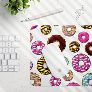 Pattern Of Doughnuts, Colourful Doughnuts, Sprinkl Mouse Mat