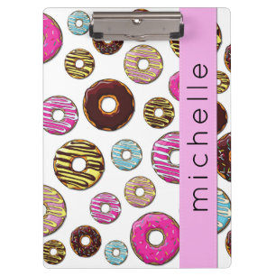Pattern Of Doughnuts, Colourful Doughnuts, Your Na Clipboard