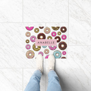 Pattern Of Doughnuts, Colourful Doughnuts, Your Na Doormat