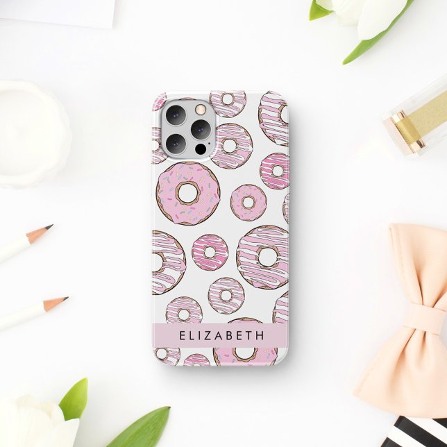 Pattern Of Doughnuts, Pink Doughnuts, Icing, Your  Case-Mate iPhone Case (Creator Uploaded)