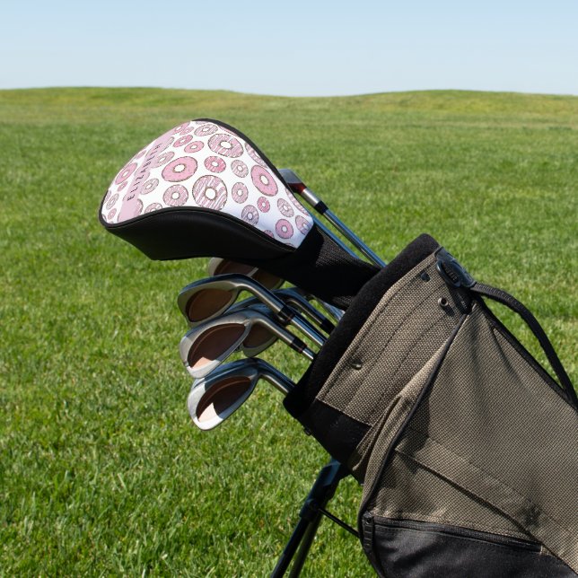 Pattern Of Doughnuts, Pink Doughnuts, Icing, Your  Golf Head Cover (In Situ)