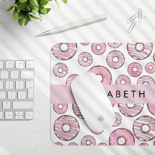 Pattern Of Doughnuts, Pink Doughnuts, Icing, Your Mouse Mat