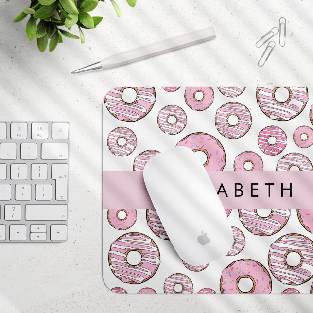 Pattern Of Doughnuts, Pink Doughnuts, Icing, Your  Mouse Mat (Creator Uploaded)