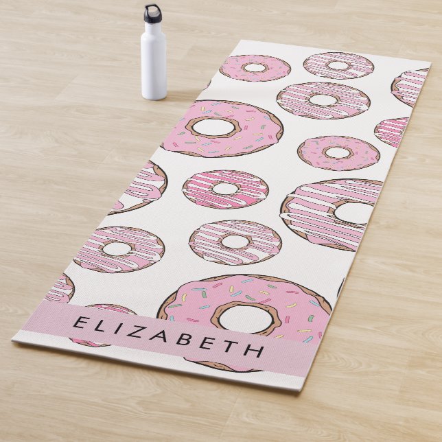 Pattern Of Doughnuts, Pink Doughnuts, Icing, Your  Yoga Mat (In Situ)