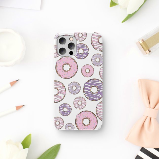 Pattern Of Doughnuts, Pink Doughnuts, Purple Dough Case-Mate iPhone Case (Creator Uploaded)