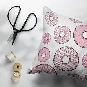 Pattern Of Doughnuts, Pink Doughnuts, Sprinkles Pillowcase