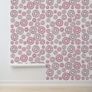 Pattern Of Doughnuts, Pink Doughnuts, Sprinkles Wallpaper