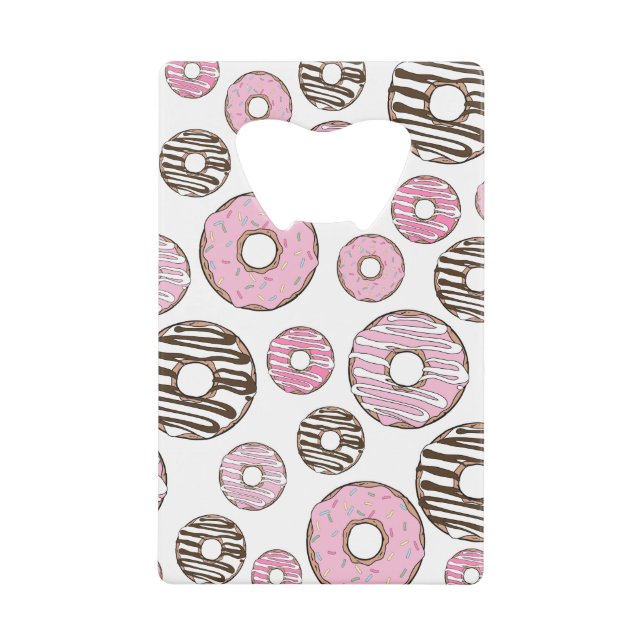 Pattern Of Doughnuts, Pink Doughnuts, White Doughn (Front)