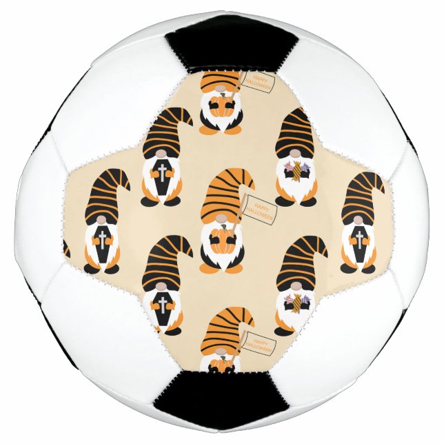 Pattern Of Gnomes, Halloween Gnomes Trick Or Treat Football (Front)