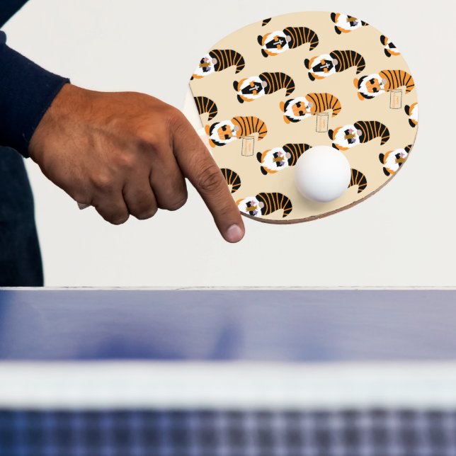 Pattern Of Gnomes, Halloween Gnomes Trick Or Treat Ping Pong Paddle (Insitu)