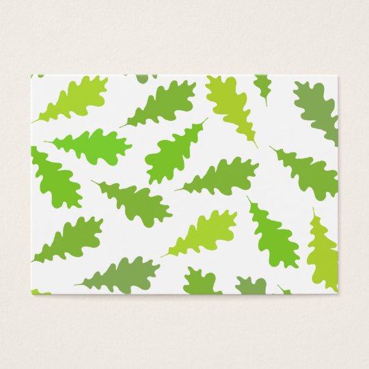 Pattern of Green Leaves. Business Card