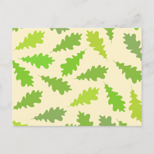 Pattern of Green Leaves. Postcard