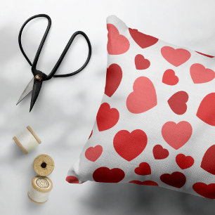 Pattern Of Hearts, Red Hearts, Hearts Pattern Pillowcase