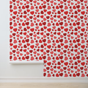 Pattern Of Hearts, Red Hearts, Hearts Pattern Wallpaper