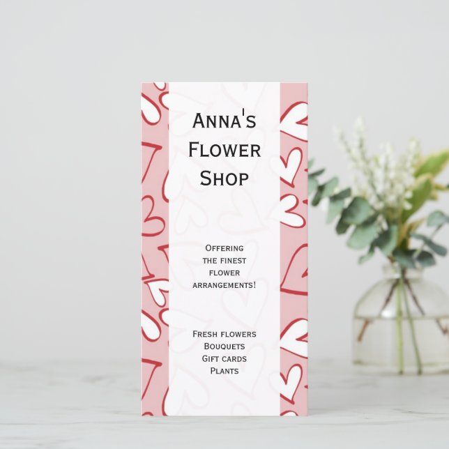 Pattern Of Hearts, Red Hearts, Pink Hearts, Love (Standing Front)