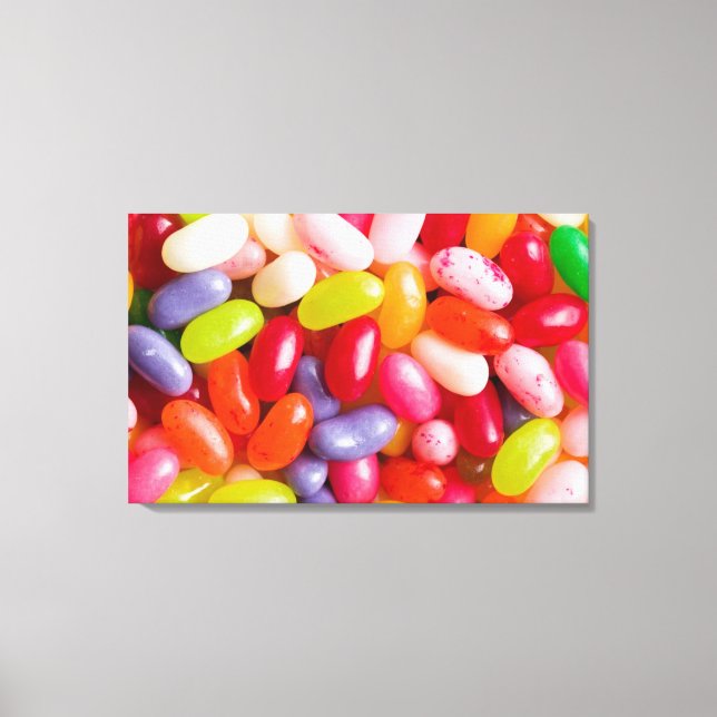 Pattern of jelly beans canvas print (Front)